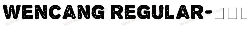 wencang regular字体转换